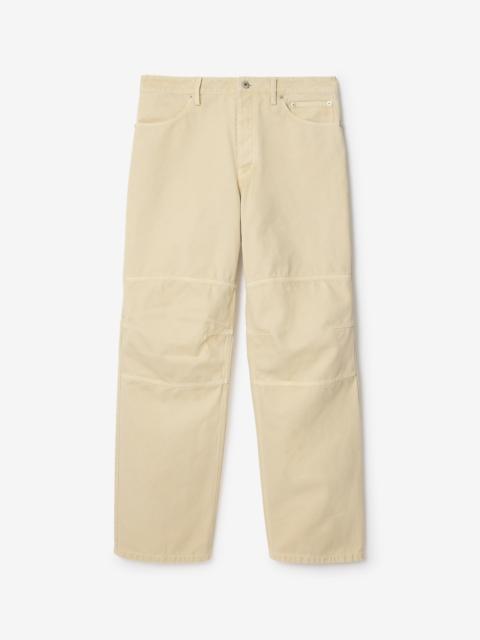 Burberry Cotton Canvas Workwear Trousers