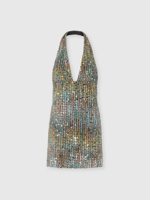 Missoni Mini dress with open back and sequin appliqué
