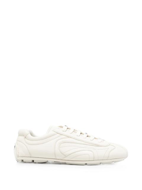 Prada Prada Logo-patch Leather Sneakers