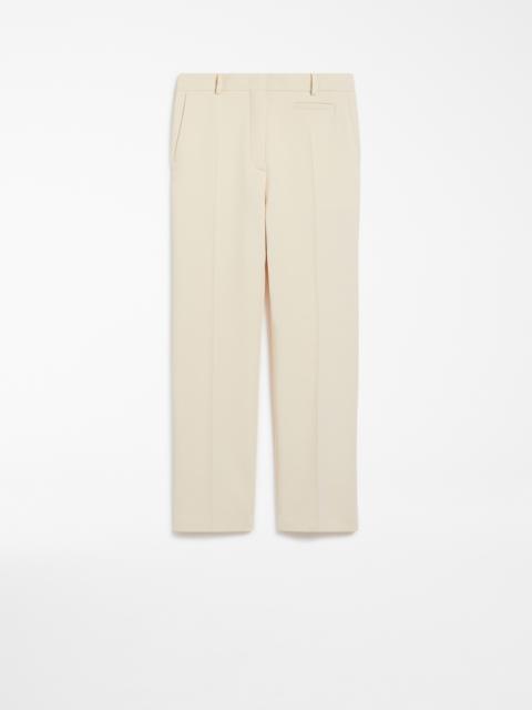 Slim-fit stretch wool trousers