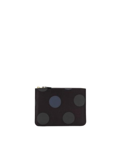 polka dot printed wallet