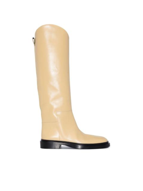 Jil Sander knee-length leather boots