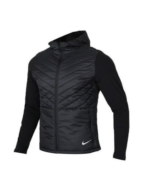 Nike Woven hooded Stay Warm Casual Sports Jacket Black CJ5475-010