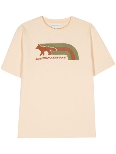 Maison Kitsuné flash fox-motif cotton T-shirt