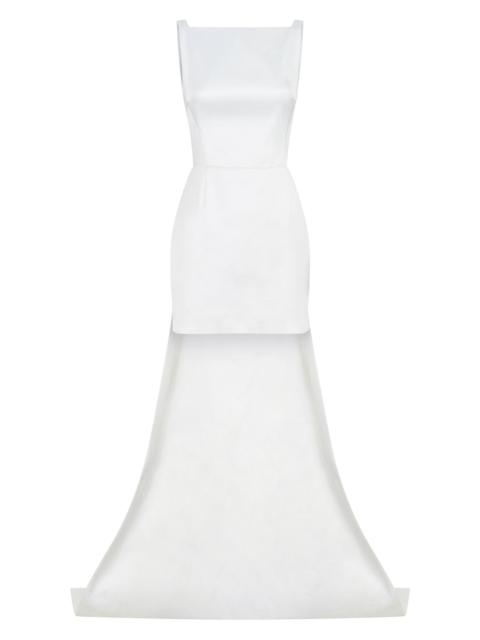 NICHOLAS Women's Valentina Sleeveless Train Minidress - Pearl
