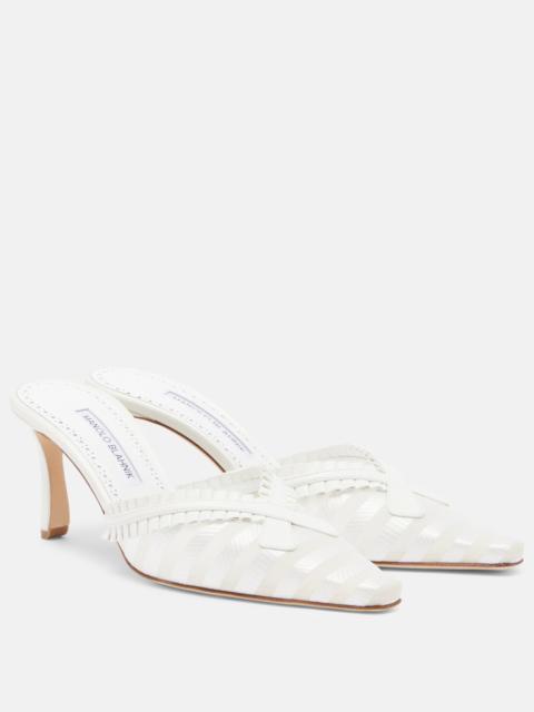 Manolo Blahnik Voluptia organza mules
