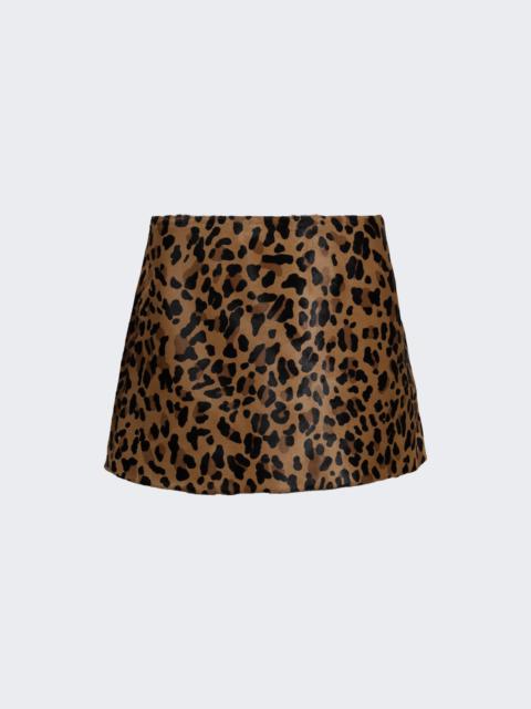 Alaïa Printed Skirt Brun Sepia