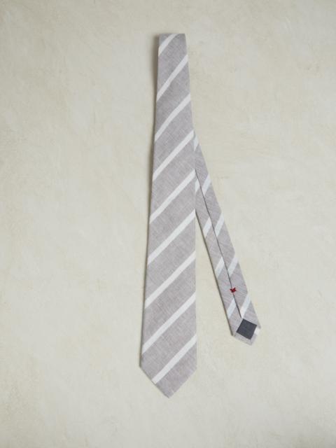 Brunello Cucinelli Striped linen tie