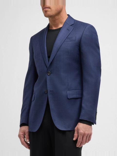 Men's Crosshatch Wool Sport Coat