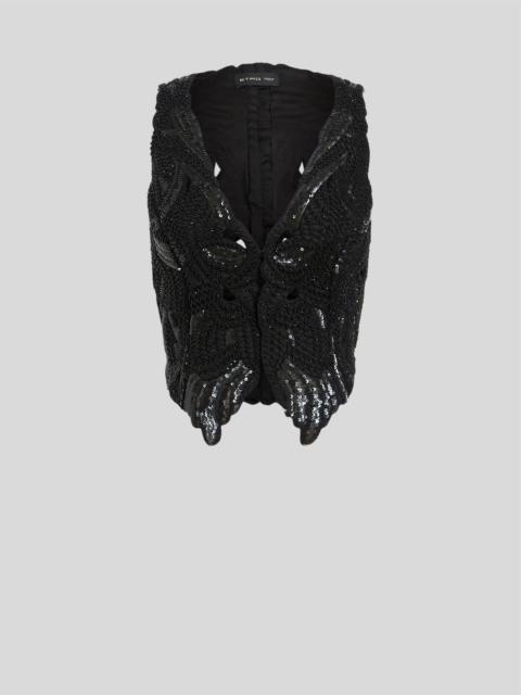 Etro EMBROIDERED BUTTERFLY WAISTCOAT