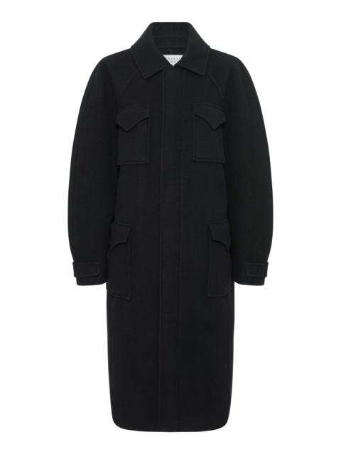 GABRIELA HEARST Arbor Cocoon Coat in Black Cashmere Felt