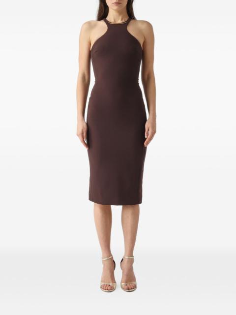ELISABETTA FRANCHI halterneck midi dress