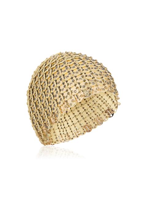 rabanne Leather Chainmail Cap gold