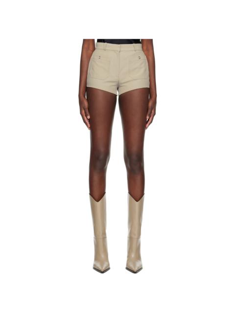 COPERNI Beige Four Pocket Tailored Mini Shorts