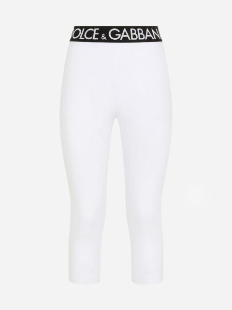 Dolce & Gabbana Jersey leggings with branded elastic