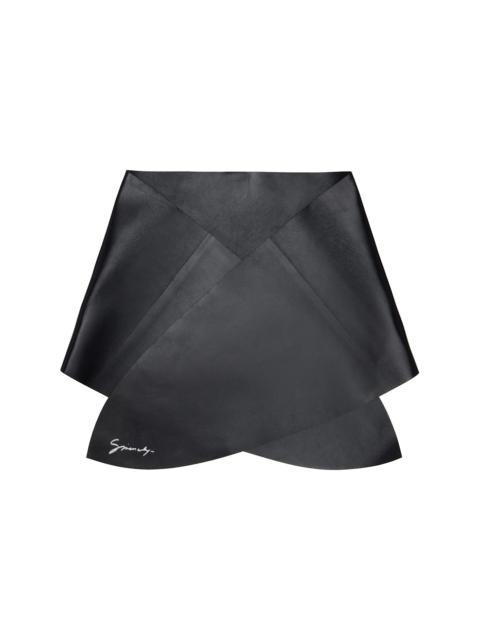 Givenchy Black Lamb Leather Scarf