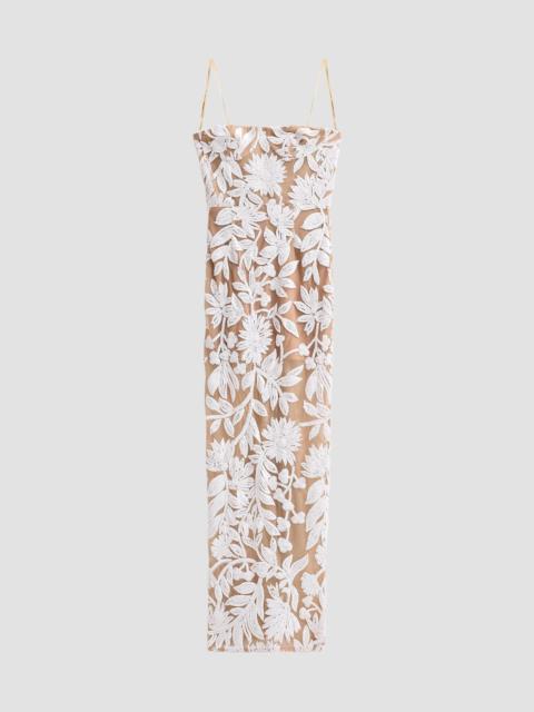 BRONX BANCO Women's Dahlia Strapless Maxi Dress - White Silver