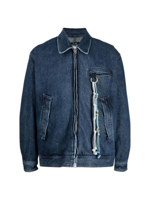 Song for the Mute three-pocket bomber denim jacket