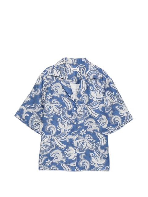Sandro printed short-sleeve shirt