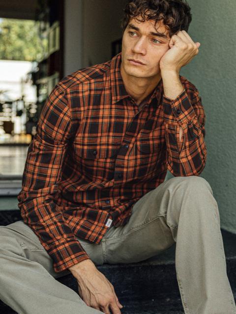 HIROSHI KATO The Brace Vintage Nep Flannel -Sunset