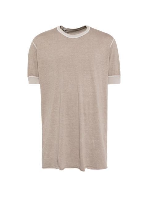 Boris Bidjan Saberi raw-cut hem cotton T-shirt