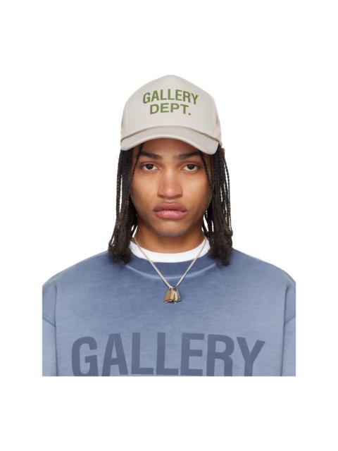 GALLERY DEPT. Gray GD Logo Trucker Cap