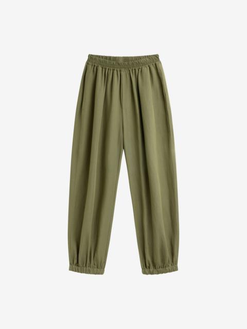 The Frankie Shop Morat Linen Balloon Pants - Olive