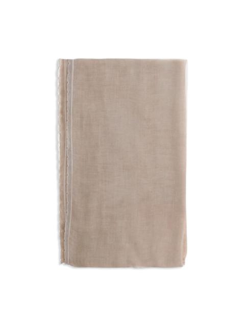Faliero Sarti lace-detail scarf