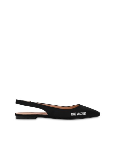 Moschino leather ballerina shoes
