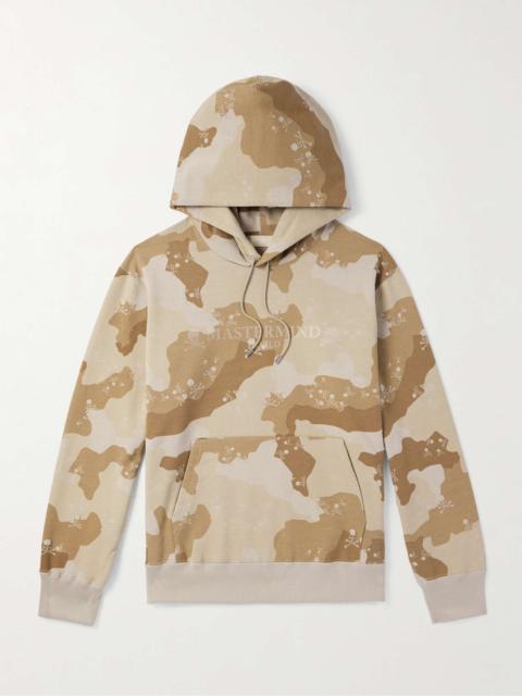Logo and Camouflage-Print Cotton-Jersey Hoodie