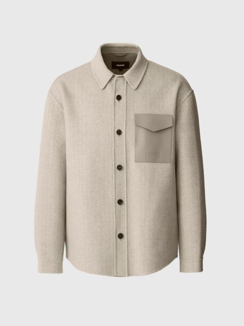 MACKAGE EMMANUEL-HB Double-Face wool Overshirt in Herringbone
