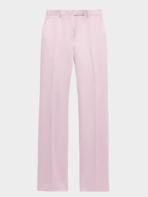TOM FORD Satin Straight-Leg Tailored Pants