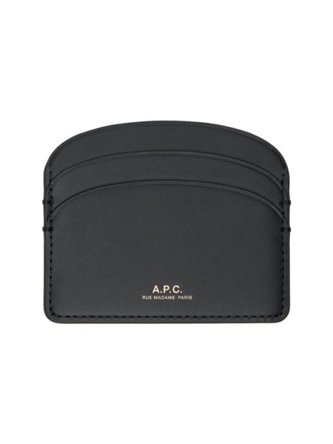 A.P.C. Black Demi-Lune Card Holder