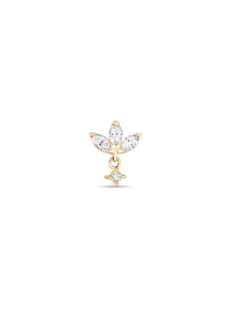 STONE AND STRAND LAB-Created Diamond Fleur Push Pin Flat Back