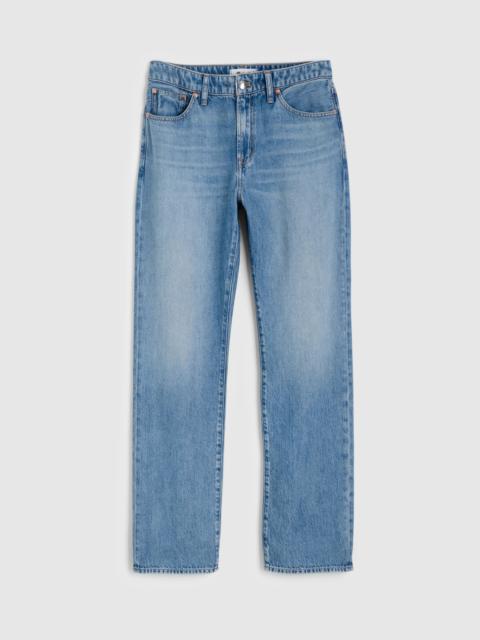 Madewell The Curvy Dean Easy Straight Jean in Airy Denim