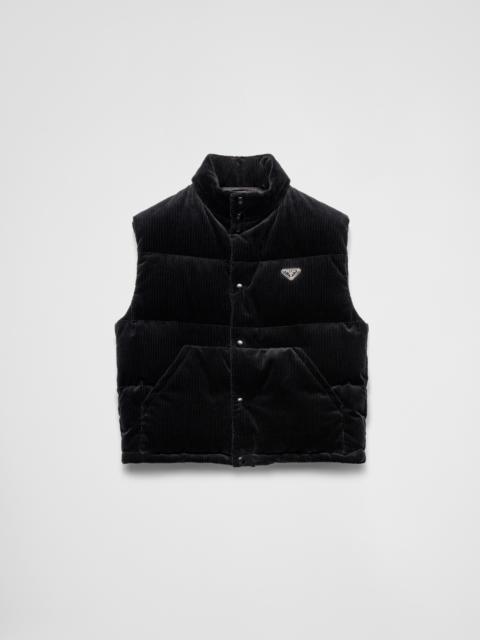 Prada Corduroy down vest