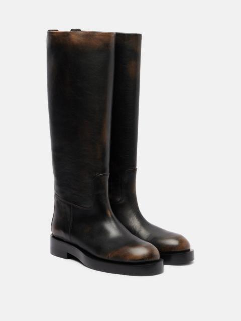 PARIS TEXAS Napa leather knee-high boots