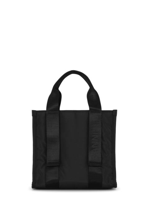 GANNI SMALL BLACK TECH TOTE