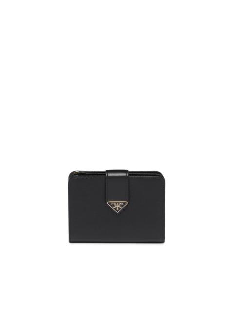 leather logo-detail wallet