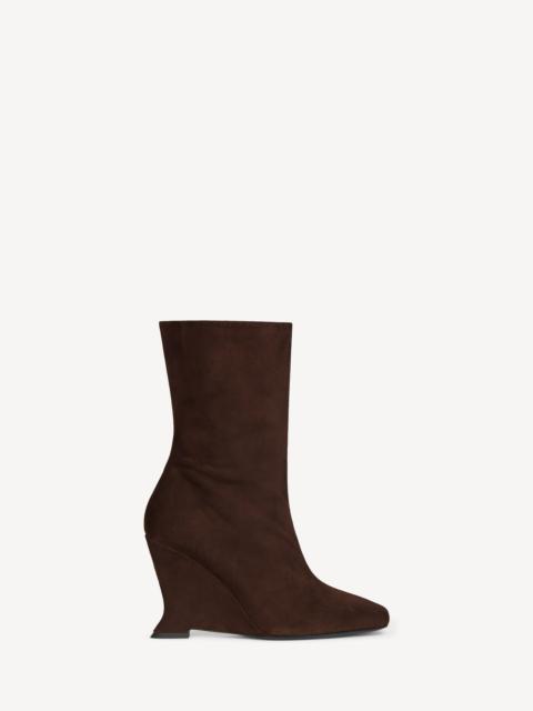 Balmain Wedge ankle boots in suede