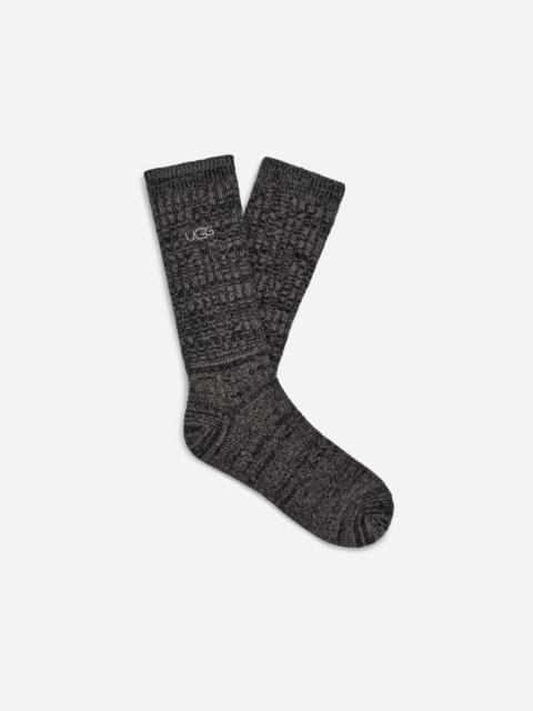 UGG ® Men's Trey Rib Knit Crew Polyester Blend/Recycled Materials in Black