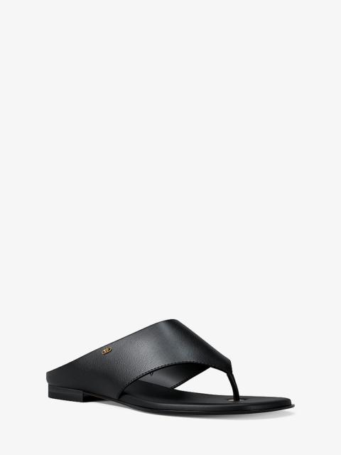MICHAEL KORS Alster Leather Thong Sandal