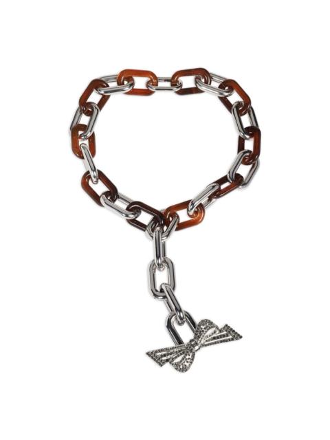 WEEKEND Max Mara chain-link bow necklace