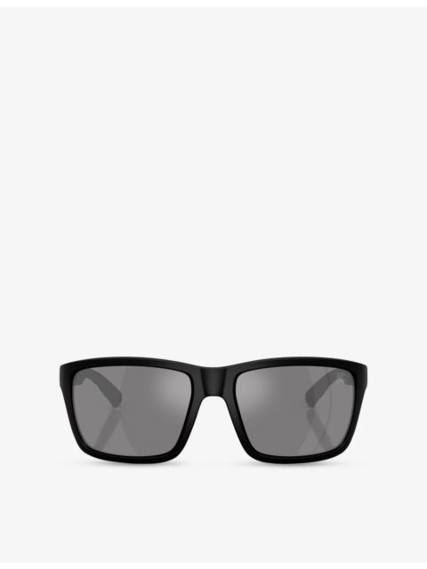 Burberry BE4483 Rectangular-Frame Injected Sunglasses