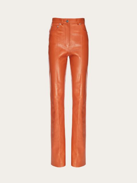 FERRAGAMO Nappa five pocket trouser