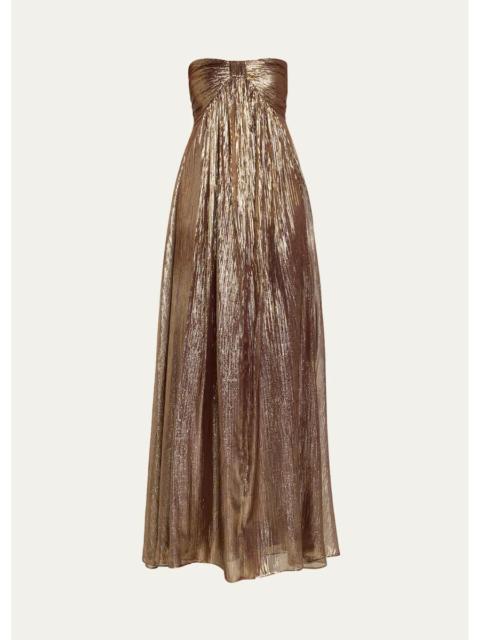 RAMY BROOK Liberty Strapless Metallic Gown