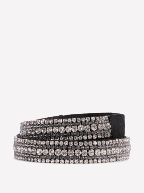 BODEN Embellished Belt-Clear Jewel