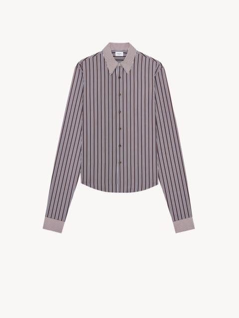 SAINT LAURENT WINCHESTER SHIRT IN STRIPED COTTON POPLIN