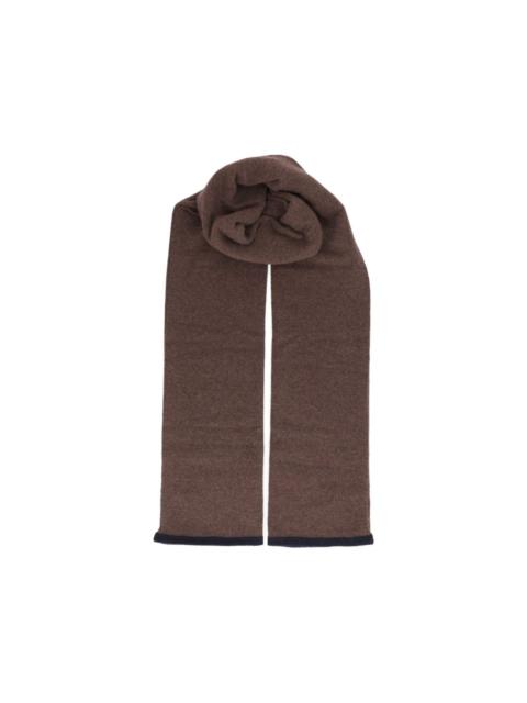 FEDELI contrast-trim cashmere scarf