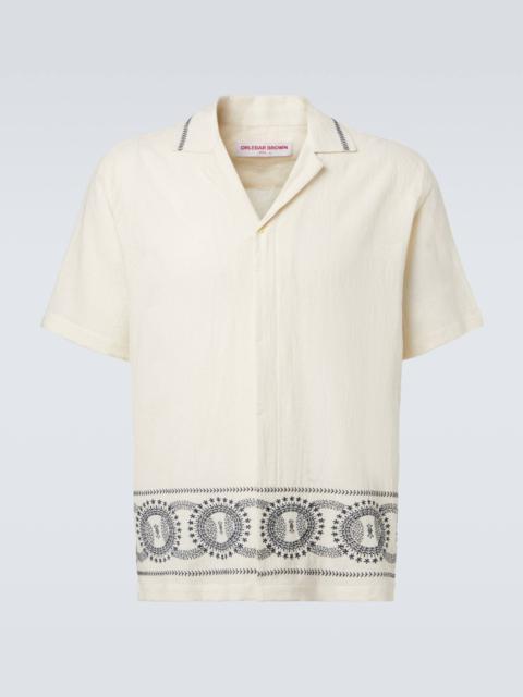 ORLEBAR BROWN Maitan printed cotton bowling shirt